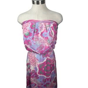 Hot Mama Sweet Pea Maxi in pinks and purples Size XS